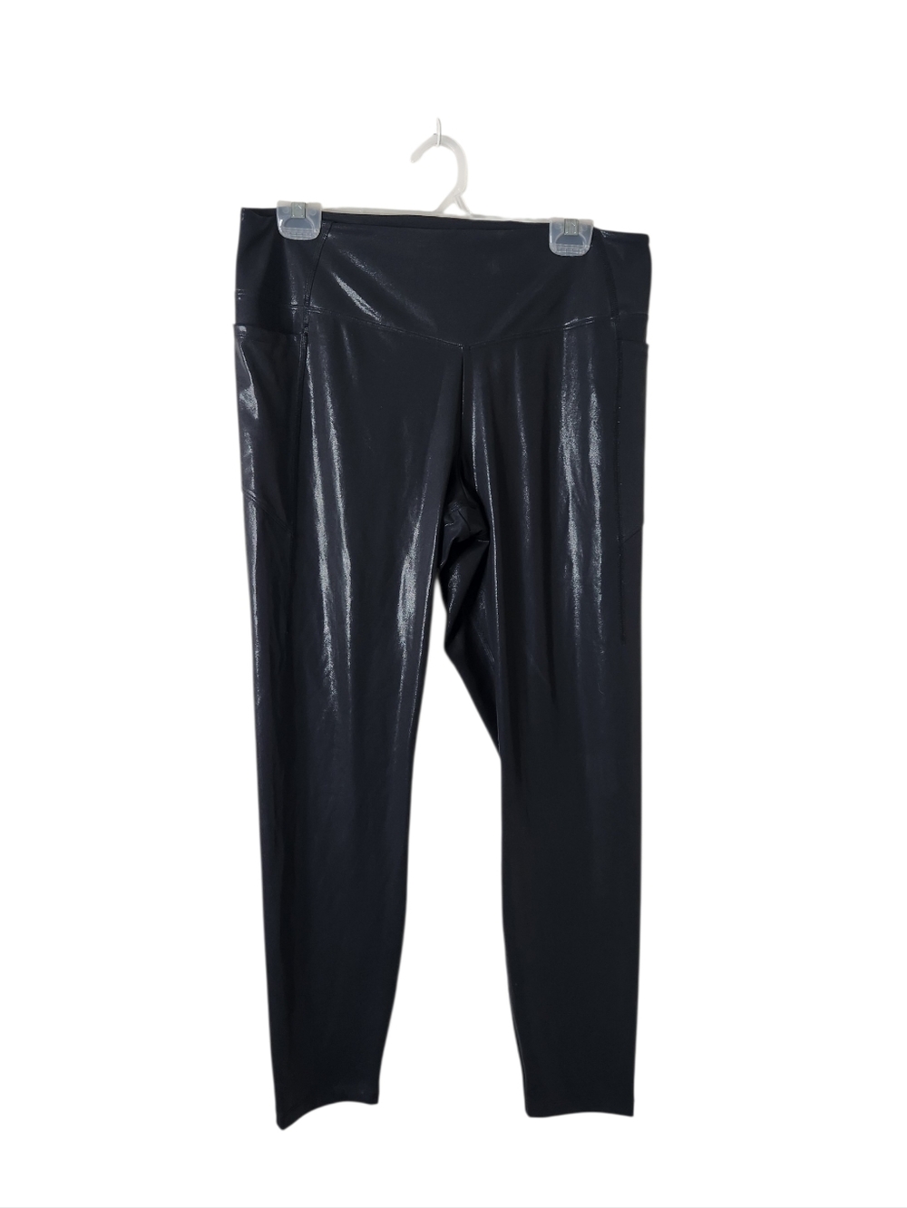 Pink Victorias Secret Black Shimmery Metallic Leggings